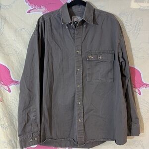10X Gray Heavy Duty Button-Up Shirt